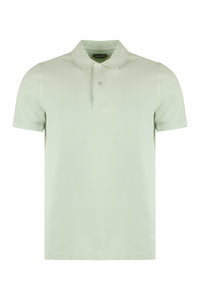 Short sleeve cotton polo shirt